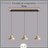 Suspension STONE en pierre naturelle et bois | Style scandinave