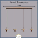 Suspension TERRALIS | Design pierre naturelle et bois