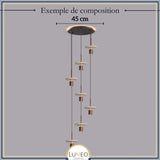 Suspension TERRALIS | Design pierre naturelle et bois