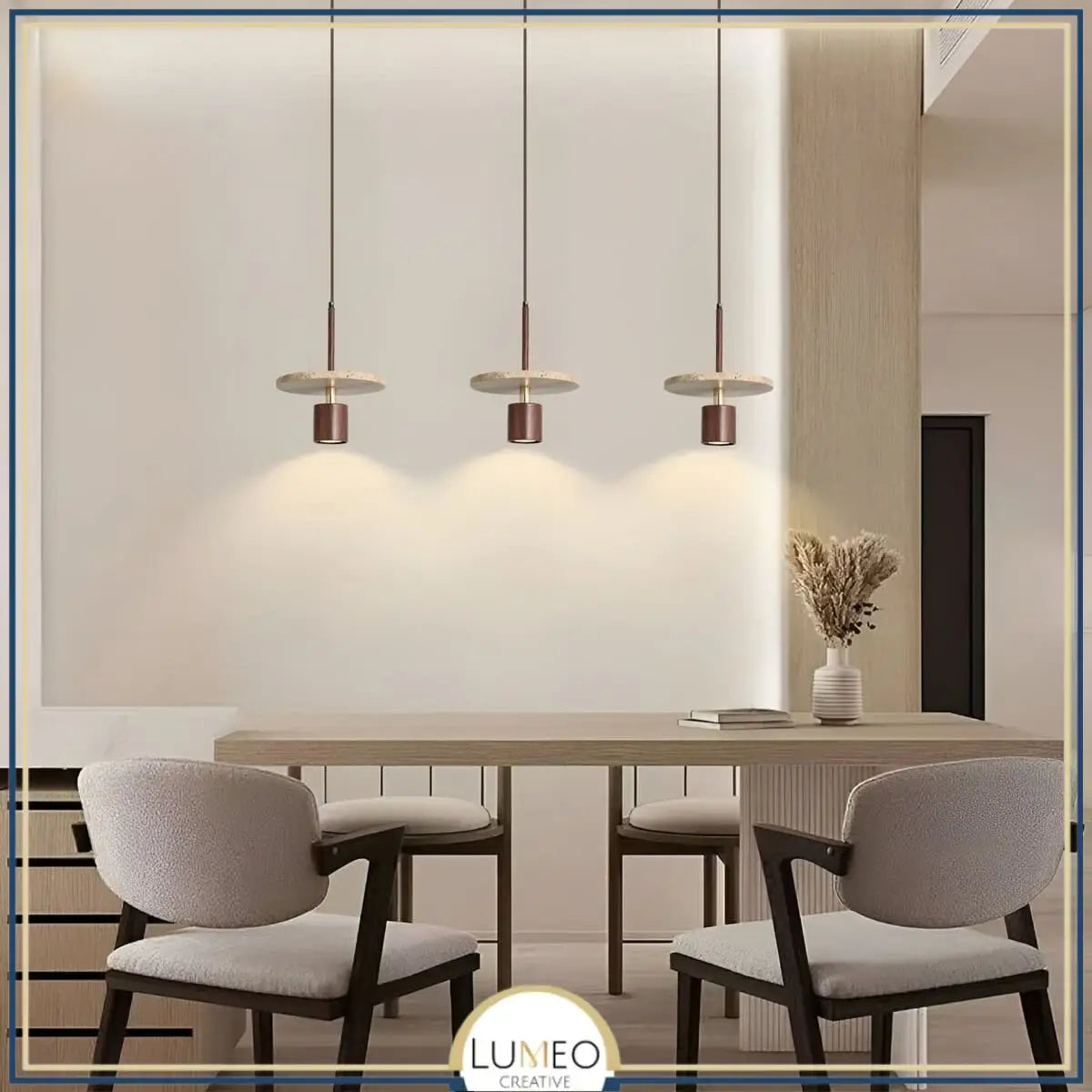 Suspension TERRALIS | Design pierre naturelle et bois