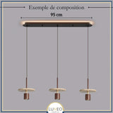 Suspension TERRALIS | Design pierre naturelle et bois