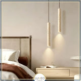 Suspension tube cylindrique en pierre naturelle