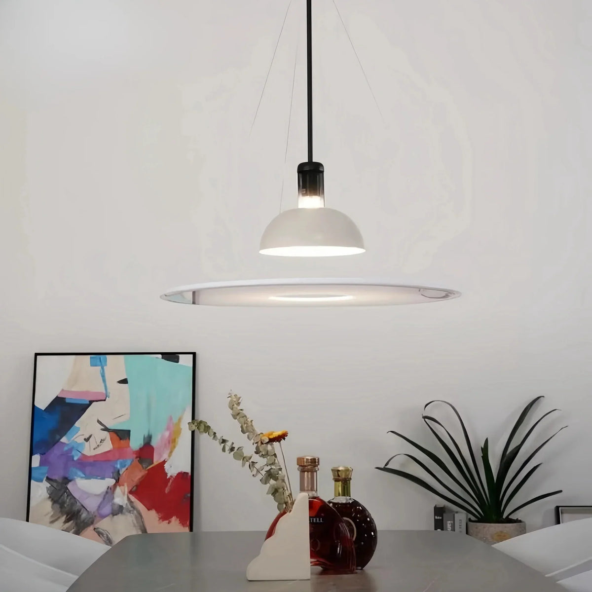 Suspension sculpturale circulaire | Design suspendu & éclairage indirect