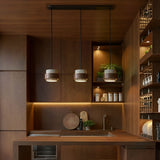 suspension cuisine pierre travertin et bois par lumeo creative