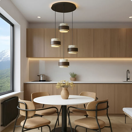 lustre cuisine bois moderne