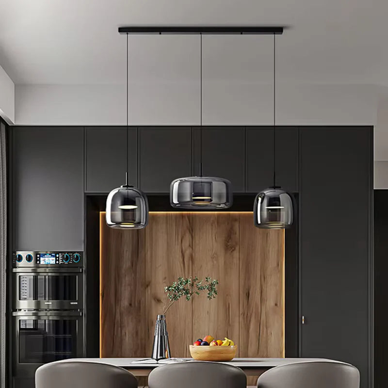 suspension 3 luminaires verre