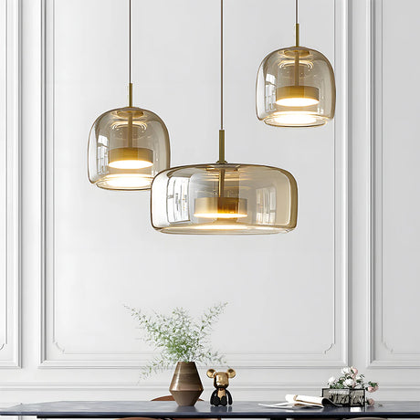 suspension verre soufflé design