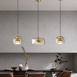 suspension verre vintage