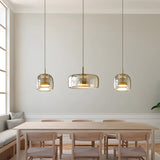 suspension verre vintage