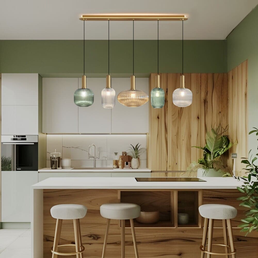 suspension verre pour ilot de cuisine