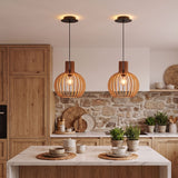 Suspension bohème chic en bois naturel WOODY | 100% Personnalisable