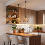 Suspension bohème chic en bois naturel WOODY | 1 Suspension