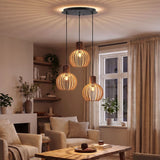 Suspension bohème chic en bois naturel WOODY | 1 Suspension