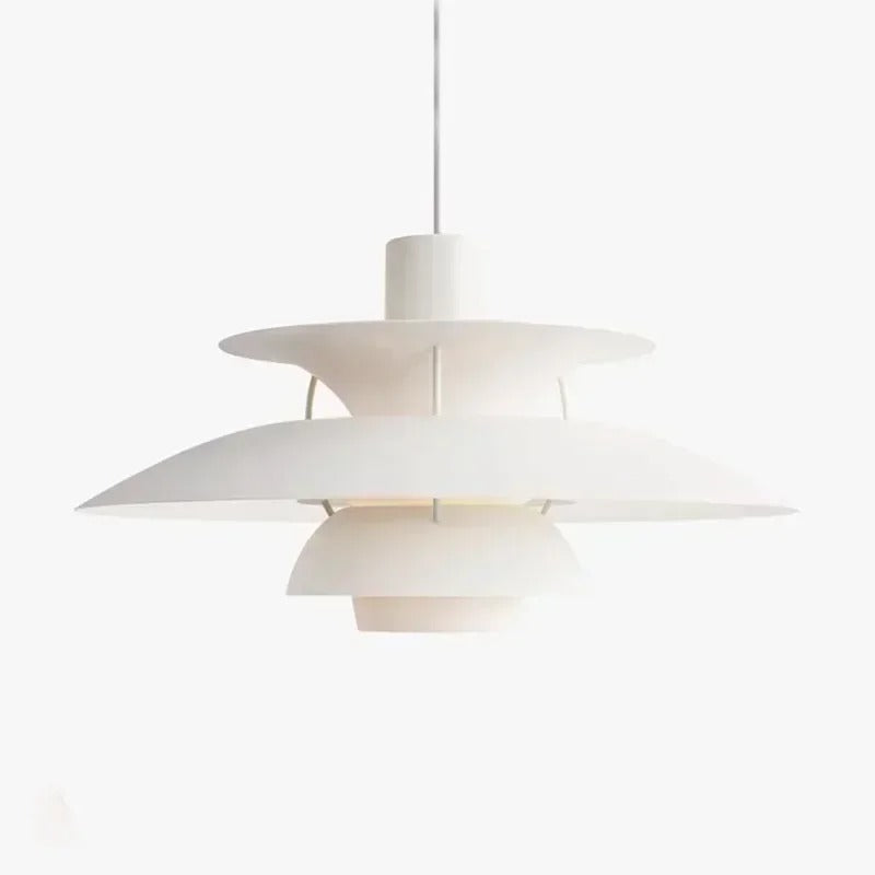Suspension design soucoupes multicolores | Pop & Rétro chic 30cm / Blanc