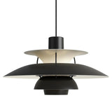 Suspension design soucoupes multicolores | Pop & Rétro chic 30cm / Noir
