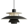 Suspension design soucoupes multicolores | Pop & Rétro chic 30cm / Noir