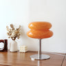 Lampe à poser en verre double diffuseur | Élégance vintage Orange
