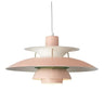 Suspension design soucoupes multicolores | Pop & Rétro chic 30cm / Rose