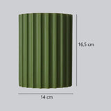 Applique murale rainurée | Éclairage mural moderne et texturé Vert