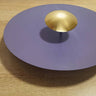 Applique murale circulaire éclipse| Luminaire mural multicolore au style artistique et sculptural 30cm / Violet & Or